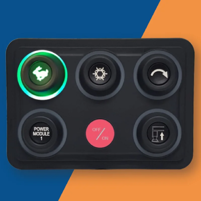 Sistema Universal do Painel do Interruptor Controle da Luz do Rgb Impermeável Silicone 12 Grupo 16 Ajuste para o Barco Jipe Caminhão Atv Utv Caravana