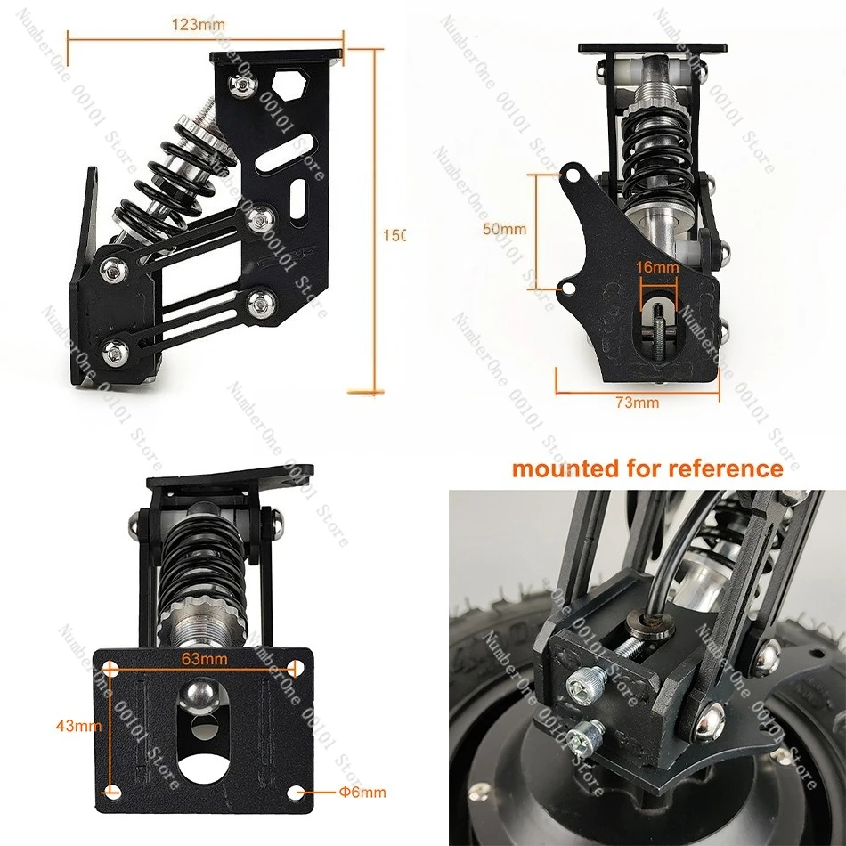 2WD 10-Inch Off-Road Mini Electric Golf Cart Motor Conversion Kit with Remote Control