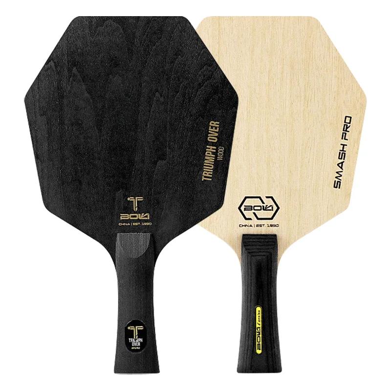 Table Tennis Blade Hexagon Shape 5 Wood Ping Pong Blade  Cyber Shape Lightweight Hexa-shape FL Grip Long Handle