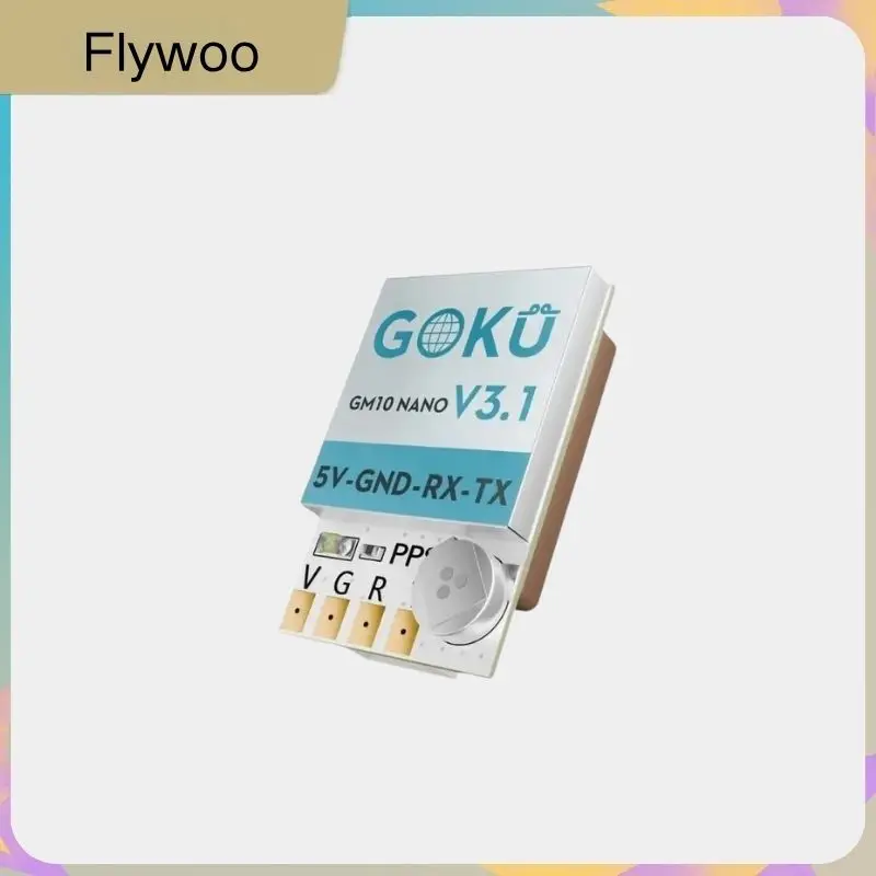 โมดูล GPS Flywoo GOKU GM10 Nano V3.1 น้ำหนักเบาพิเศษ 4g พร้อมระบบระบุตำแหน่งรวดเร็วสำหรับโดรนแข่ง FPV ฟรีสไตล์ DIY