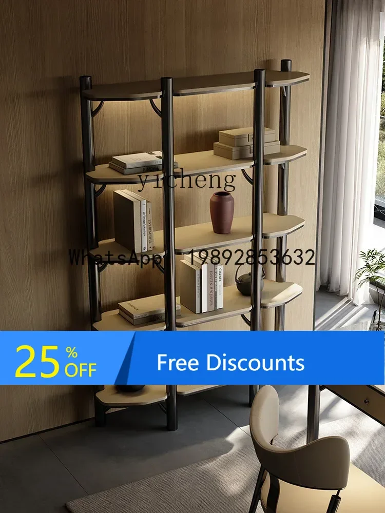

LYY High-Grade Bookshelf Study Floor Stainless Steel Shelf Display Rack