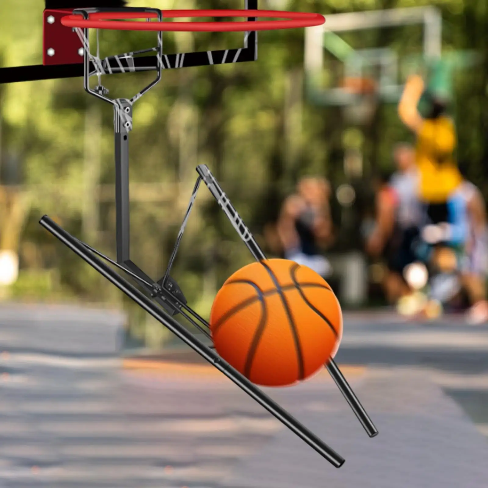 

Basketball Return Attachment ,Ball Returning Hoop Portable Supplies Multifunction ,