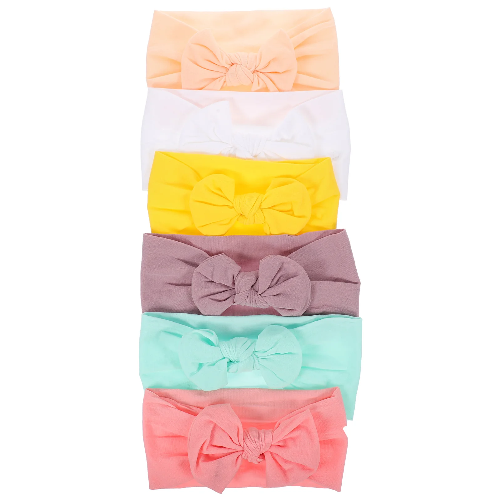 

6 Pcs Baby Headband for Girl Bow European American Nylon Kids Headbands Toddler