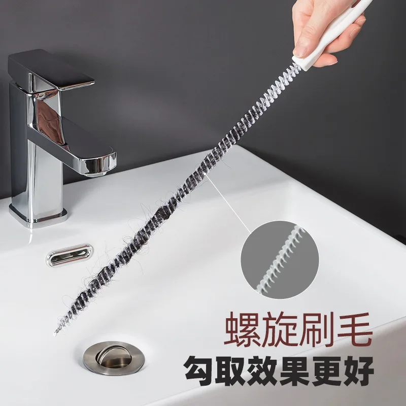 Sewer Hair Catcher Kitchen Sink Cleaning Tools Drain Snake Pipe Dredging Tools Clog Remover Drain Relief Auger Cleaner Tool