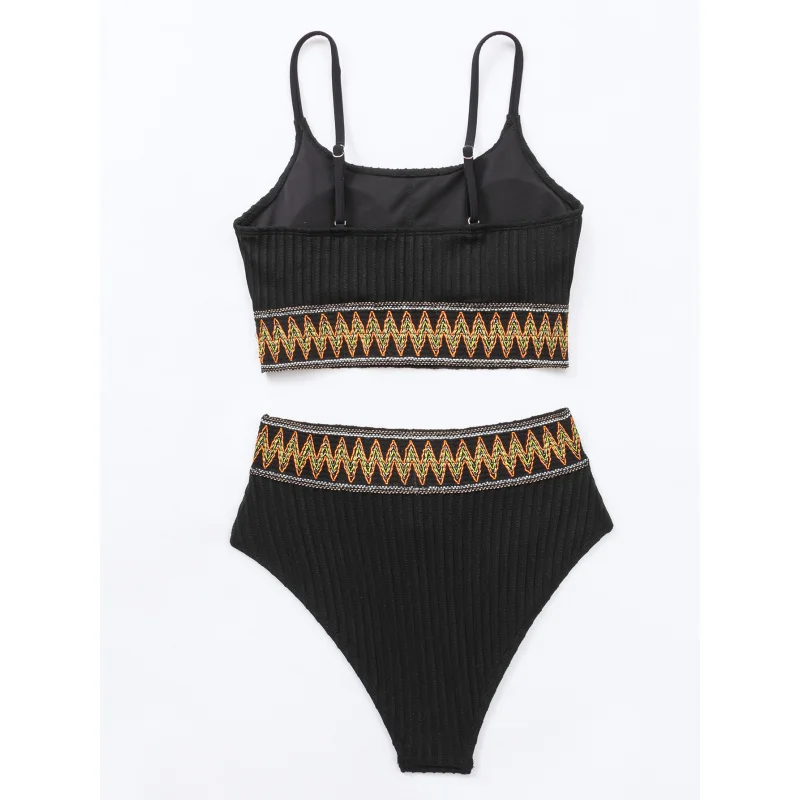 NewbikiniRibbon High Waist Sexy Backless Bikini Two-Piece Swimsuit for Women