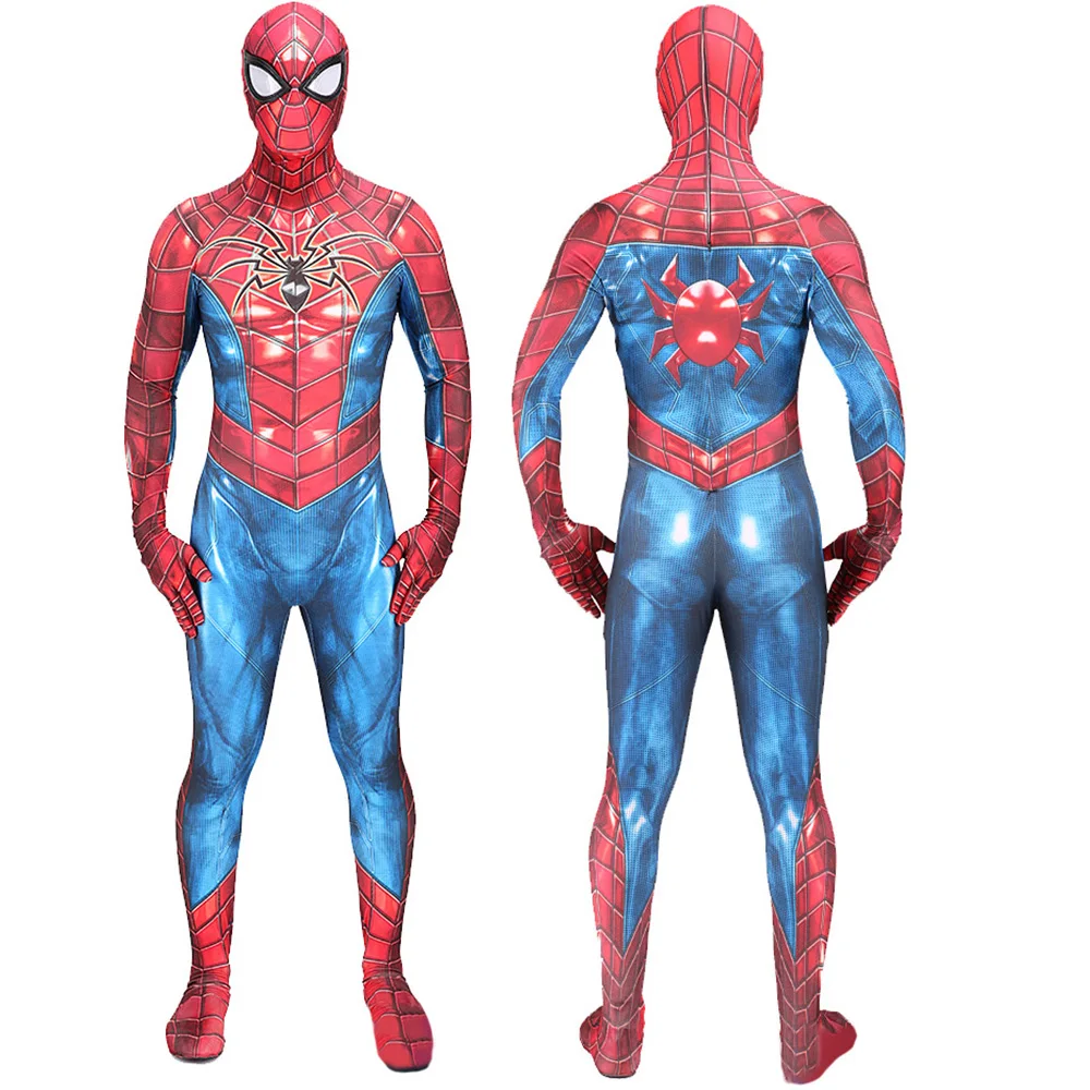 Strips Ps4 All-Alien Spiderman Cosplay Kostuum Halloween 3d Geprint Spandex Superheld Zentai Pakken Disfraces Voor Volwassen Kinderen