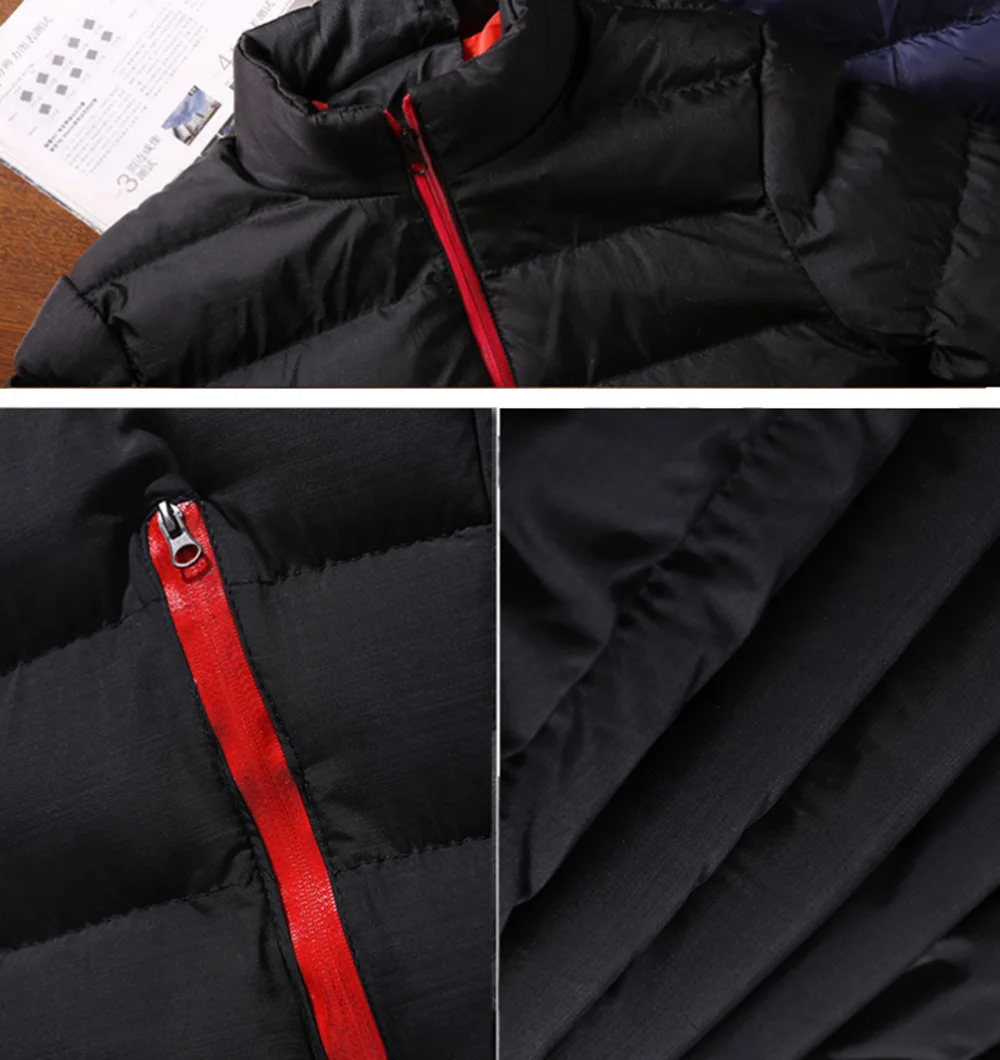 Doudoune coupe-vent en velours optique pour homme, manteau imperméable, veste grande taille, haute qualité, homme, hiver, 2022