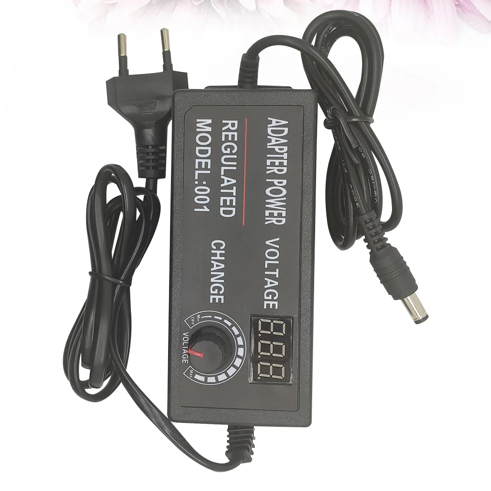 

Universal Adapter Power with Screen Supply Thermostat Adjustable Voltage