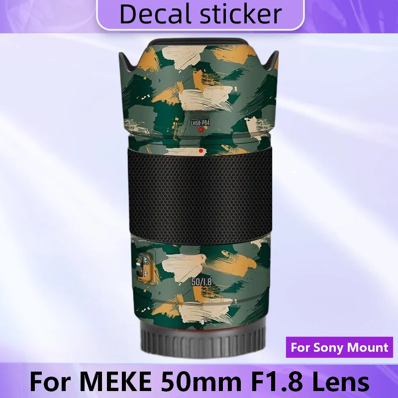 

Для MEKE 50 мм F1.8 для крепления объектива Sony, виниловая пленка, защитная наклейка для объектива, защитное покрытие 50 1,8