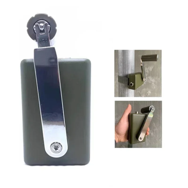 

Portable Hand Crank Generator 30W Small Dynamo Outdoor Manual Emergency Phone Charger With DC Voltage Regulator
