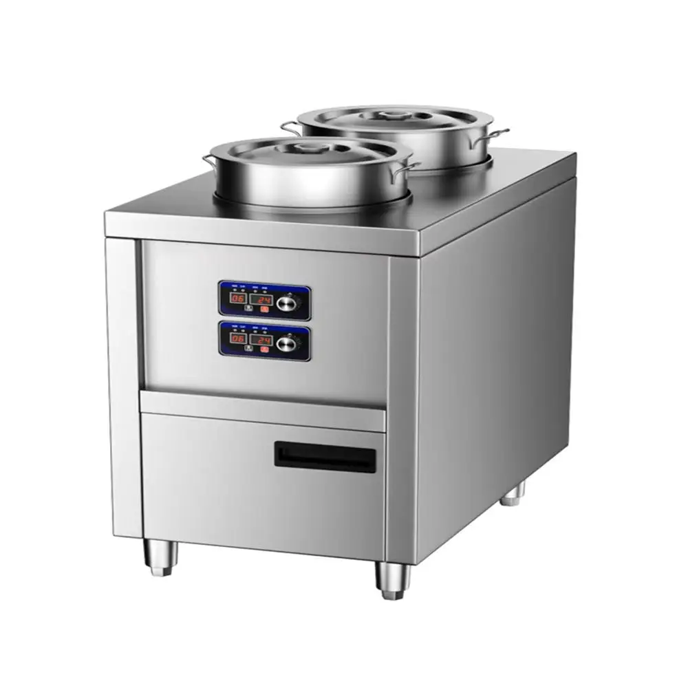 Commercial Hotel Restaurant Intelligent Fully Automatic Lifting Electric 2 Burners Waterproof 3.5KW Stainless Steel Cooker