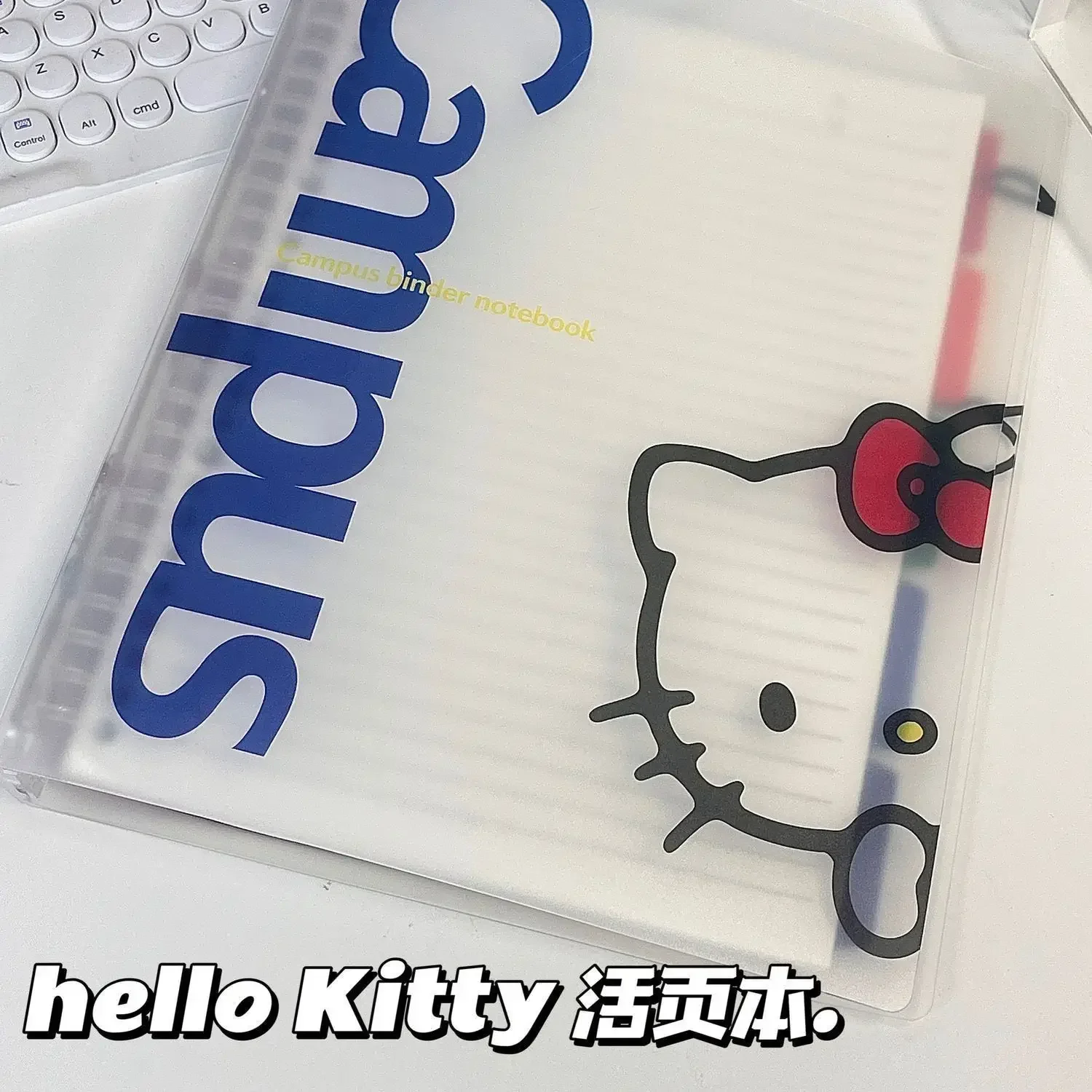 Hello Kitty Notebook Transparent Cover Case Suitable for B5 notebook