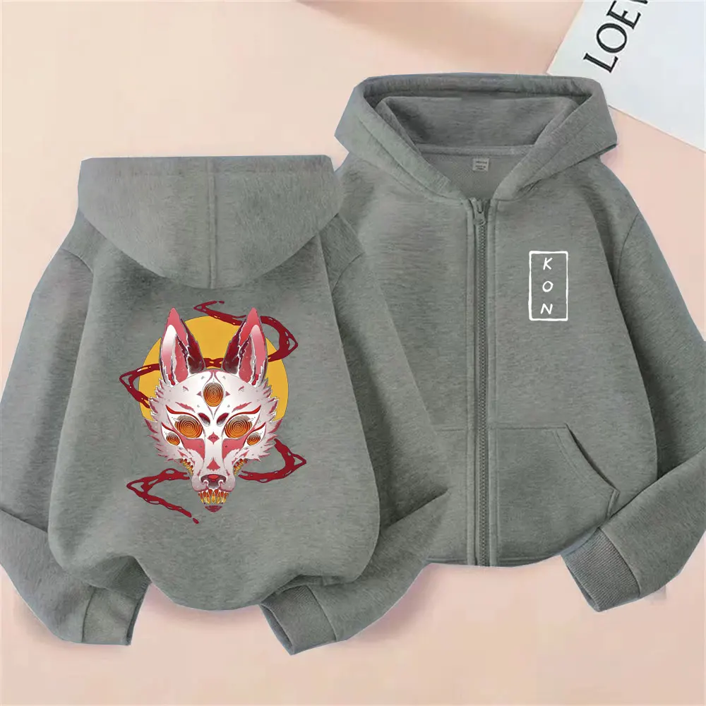 أنيمي بالمنشار رجل هاياكاوا آكي الثعلب الشيطان كون قلنسوة بسحاب الرجال النساء مانغا موضة الاتجاه زمم هوديس الذكور عادية البلوز