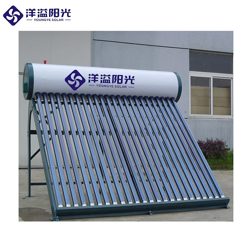 High Efficiency All Glass Vacuum Tube Integrated Non Pressure Solar Water Heater With Galvanized Steel Stainless Bracket