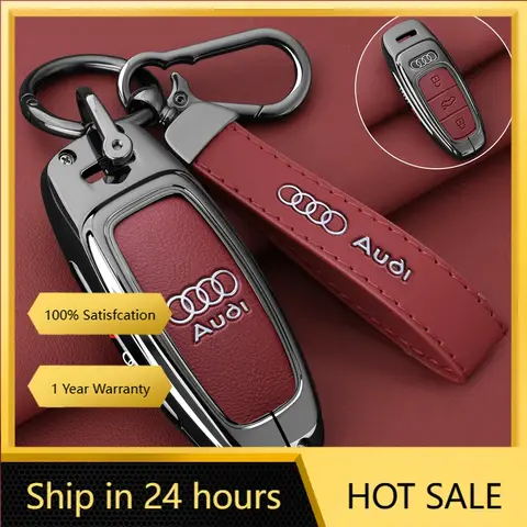 2025 핫 아연 합금 자동차 키 케이스 커버 쉘 홀더 보호 아우디 Q8 A6 A3 A8 C8 S6 RS6 A7 S7 RS7 RSQ8 8Y D5 4N RS E-트론용
