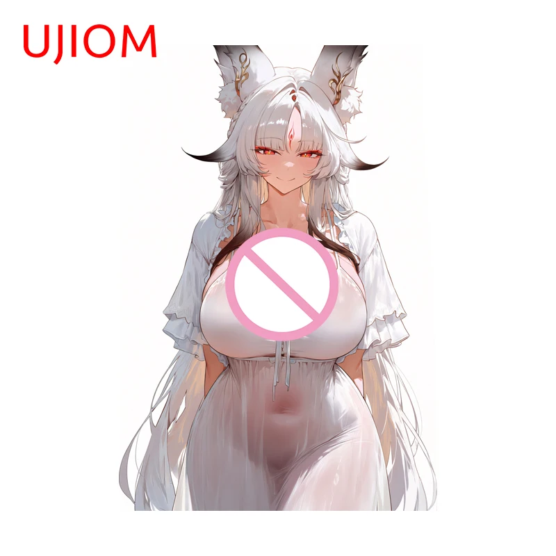 UJIOM Wuthering Waves Xin Yuehu Furry Wall Sticker Exquisite High Quality Occlusion Scratch Decal Suitable For Bumper Decoration