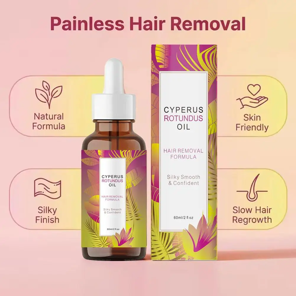 3/2/1pcs Cyperus Rotundus Oil for Hair Removal Soft Smooth Deep Hydration Anti Hair Growth Inhibition After Shave Oil Skin Care view 4