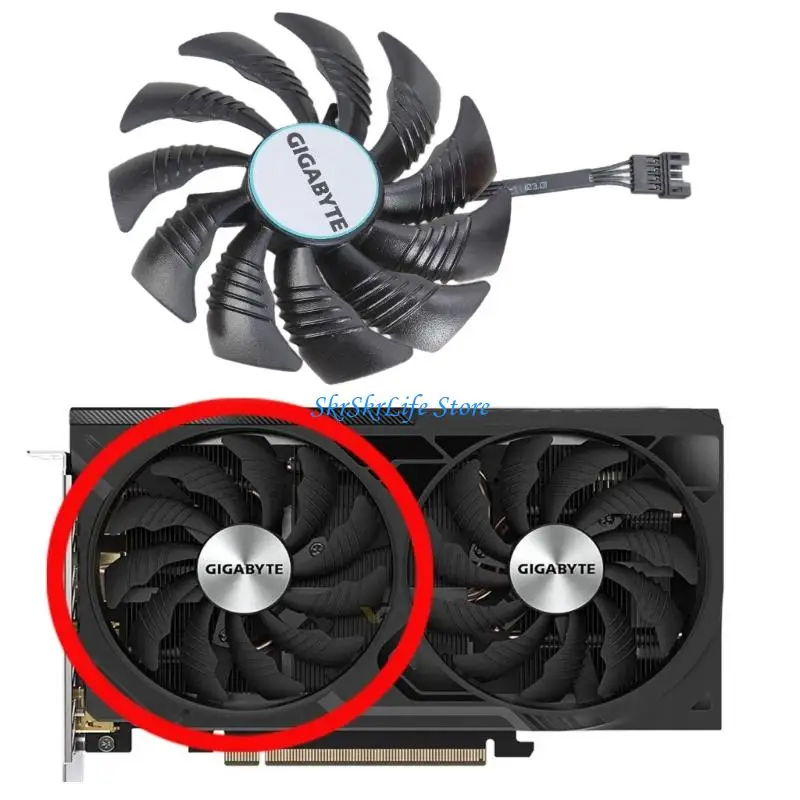 

E65E 85 мм T129215SU 4PIN VGA FAN FANCAR