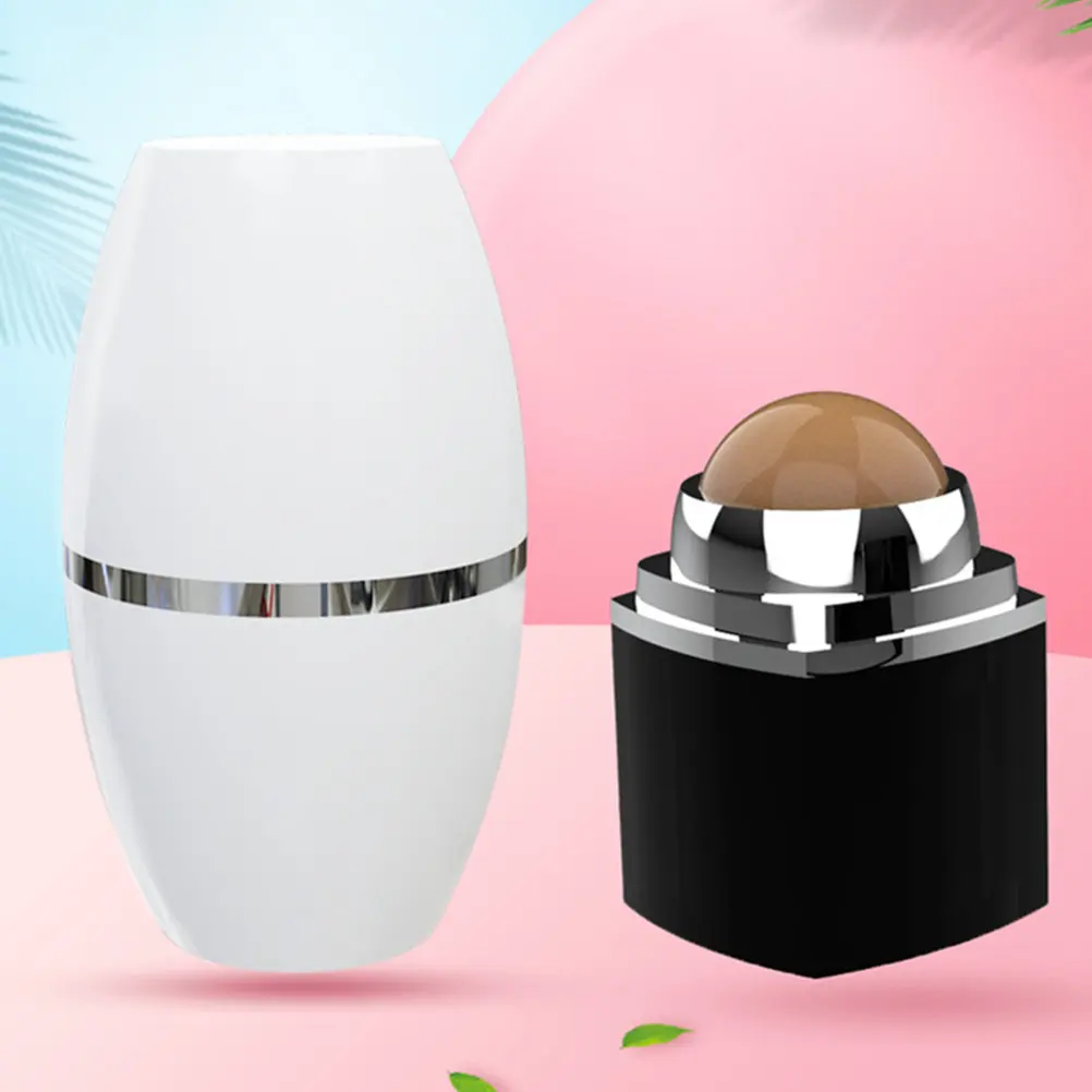 Vulkanischer Gesichtsroller, Öl-Absorbierendes Werkzeug für Gesichtspflege, Mini-Massagegerät, Tragbar, Wiederverwendbar, Naturstein