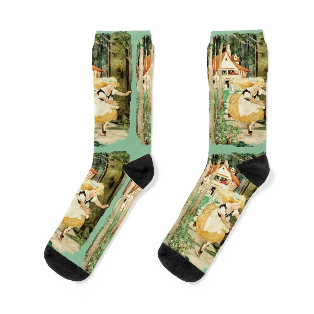 Goldilocks and the Three Bears Socks football crazy loose Non-slip Socks For Women Men's