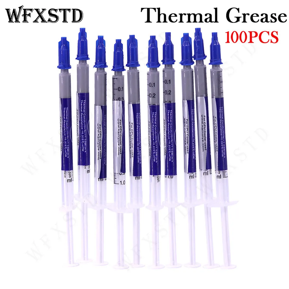 100PCS New Thermal Grease Paste Compound Silicon Scraper CPU HeatSink Processor GPU Cooling silicone Fan Thermal Paste