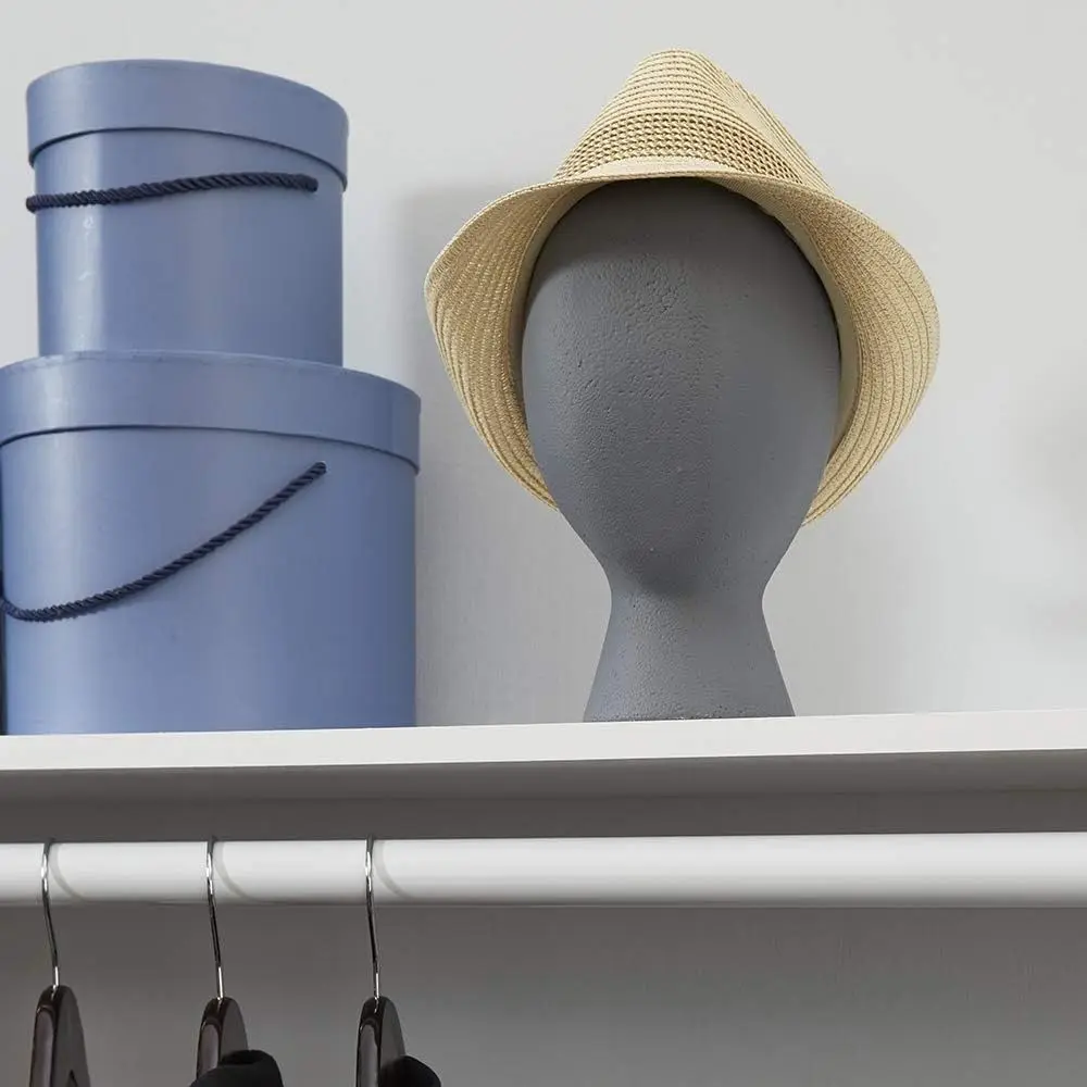 Neuer Stabiler Schaumstoff-Mannequin-Kopf, Leichter Weißer Perückenständer, Hutständer – Detail 10