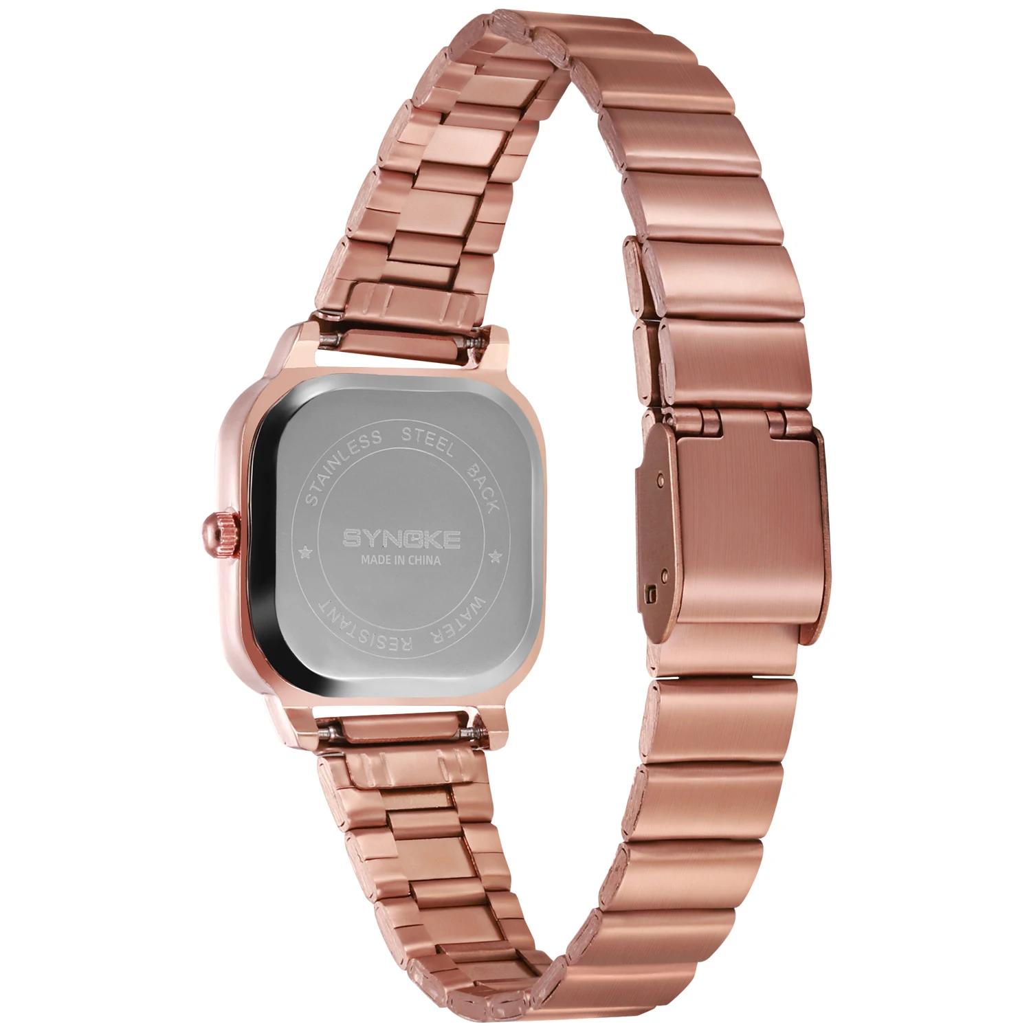 SYNOKE Women Watch Fashion Rose Gold Simple Quartz Female Watch Luxury Dress Ladies Stainless Steel Waterproof Wrist Watches