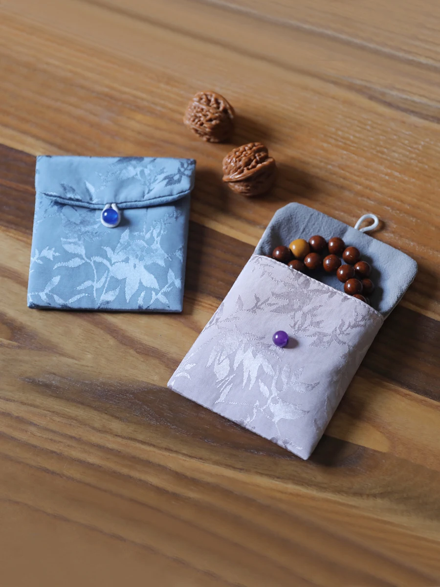 

Тканевая сумка для хранения Spring Clay Cultural Play Bag, сумка для хранения бусин из грецкого ореха и Будды, сумка для украшений Qing Luo, сумка для браслетов, сумка для жемчужных бусин