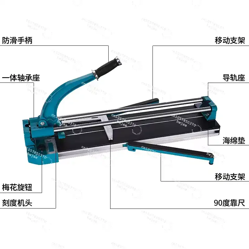 Sizes 300/400/600/800/1200mm,Manual Tile Cutter, Portable Parallel Guide Rail Design, Wall Floor Tile Manual Cutting Tool