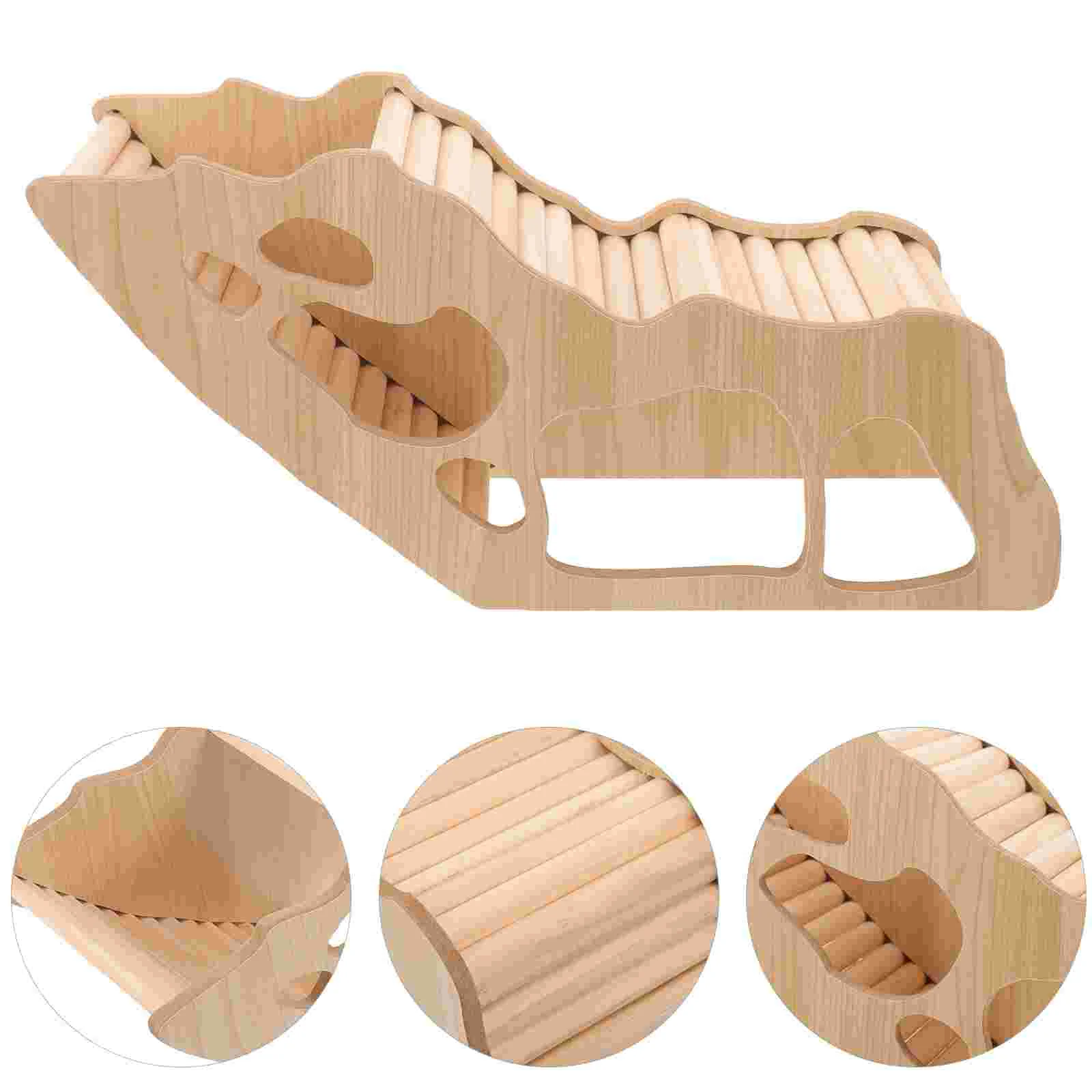 

Hamster Tunnel Guinea Pig Hideout Houses and Hideouts Wooden for Delicate Cage Rat