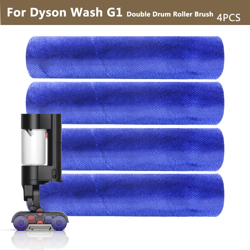 For Dyson Wash G1 Soft Double Drum Roller Brush Hand Wet Vacuum Cleaners Roller Brush Spare Parts Home Accessories