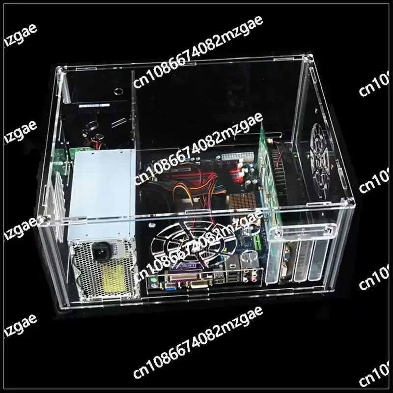 DIY New Desktop Package, Organic Glass, Acrylic, Personalized Fully Transparent Case, Vertical ATX