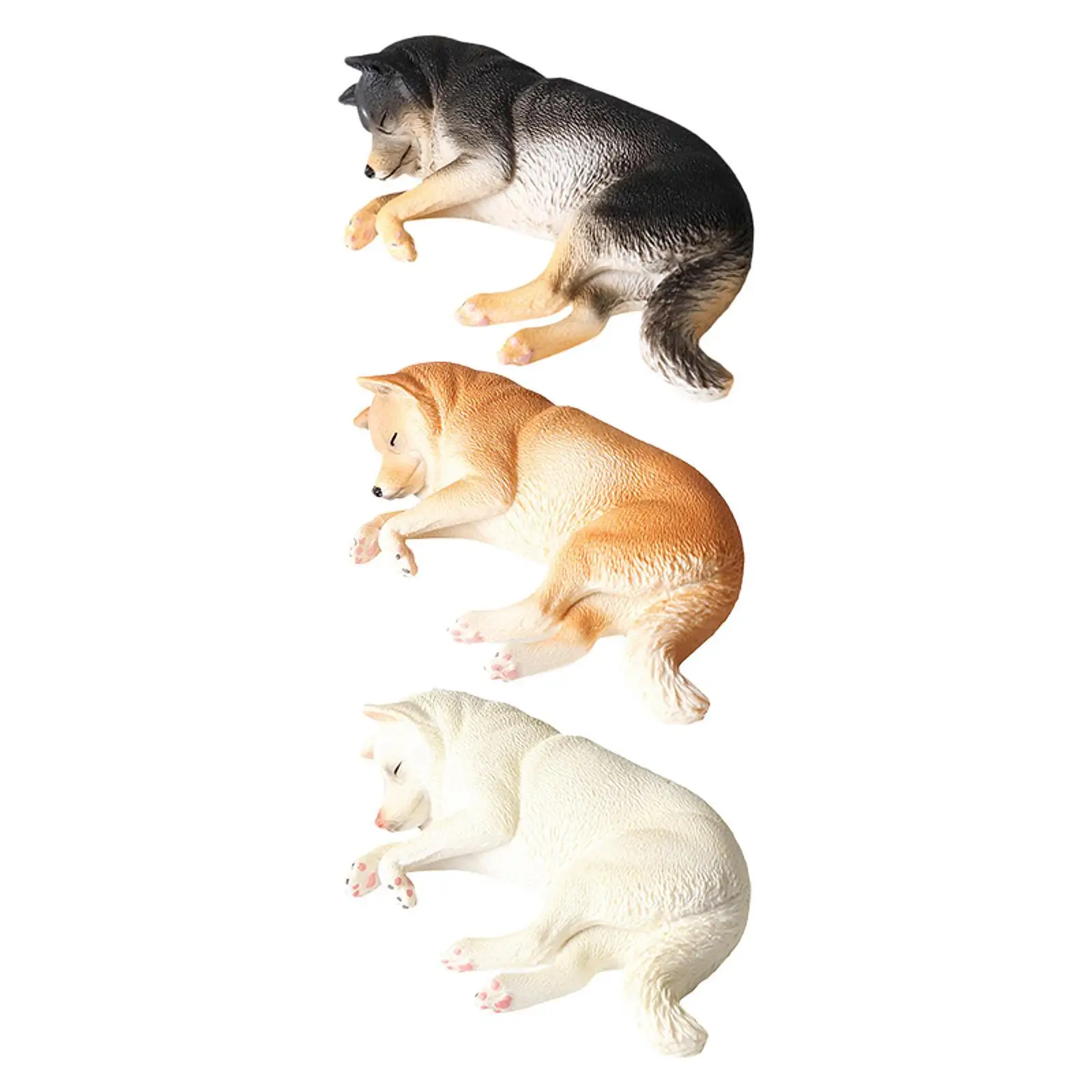 Realistic Dog Figurine Ornament Figurines Miniacture Toy for Kids Children