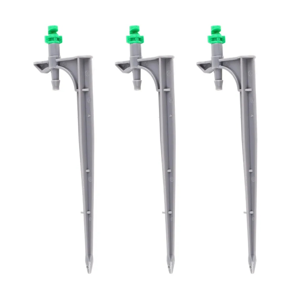 20PCS ABS Irrigation Dripper 90 Degree / 180 Degree / 360 Degree With Ground Insert Drip Irrigation Emitters Lightweight