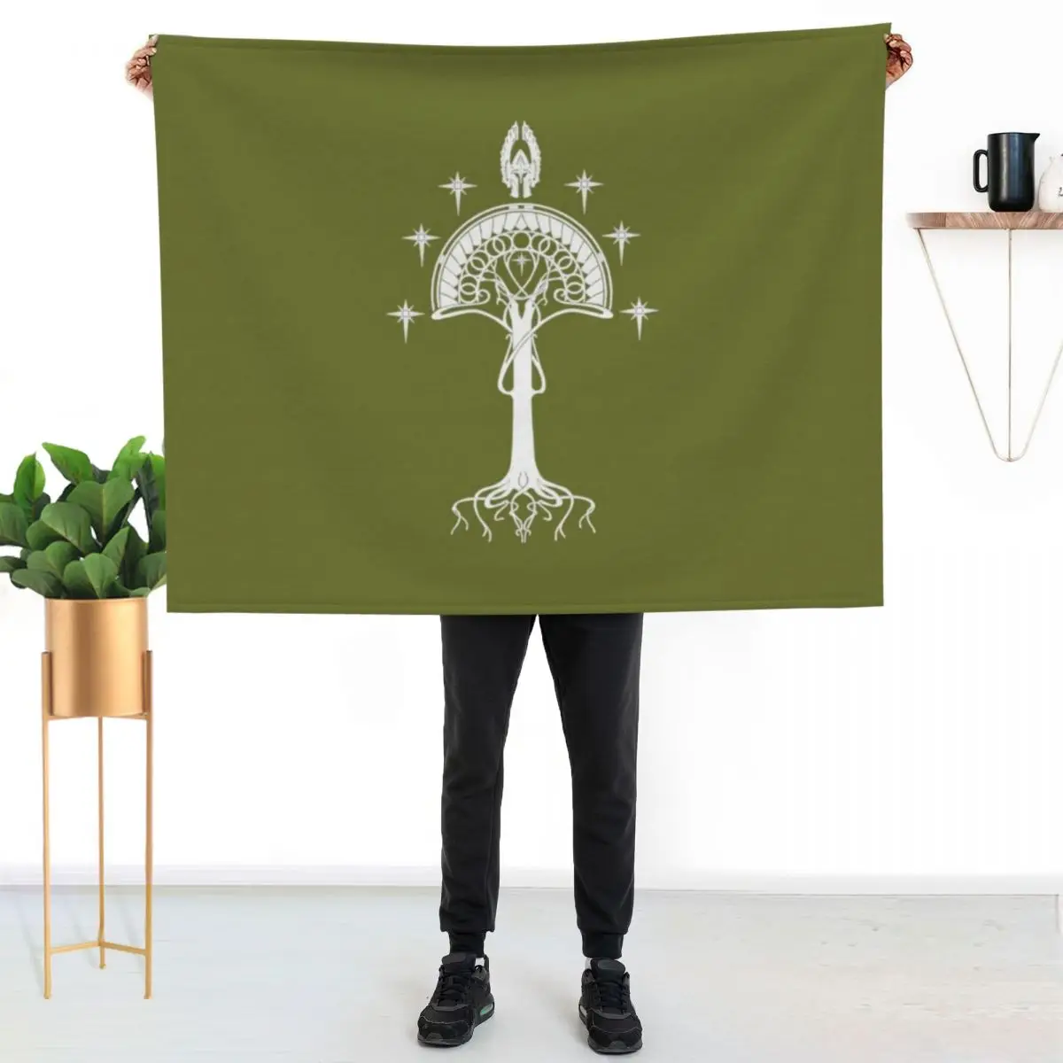 Sigil of the United Kingdom of Arnor and Gondor Throw Blanket Winter beds Soft Big Luxury anime Custom Luxury Throw Blankets