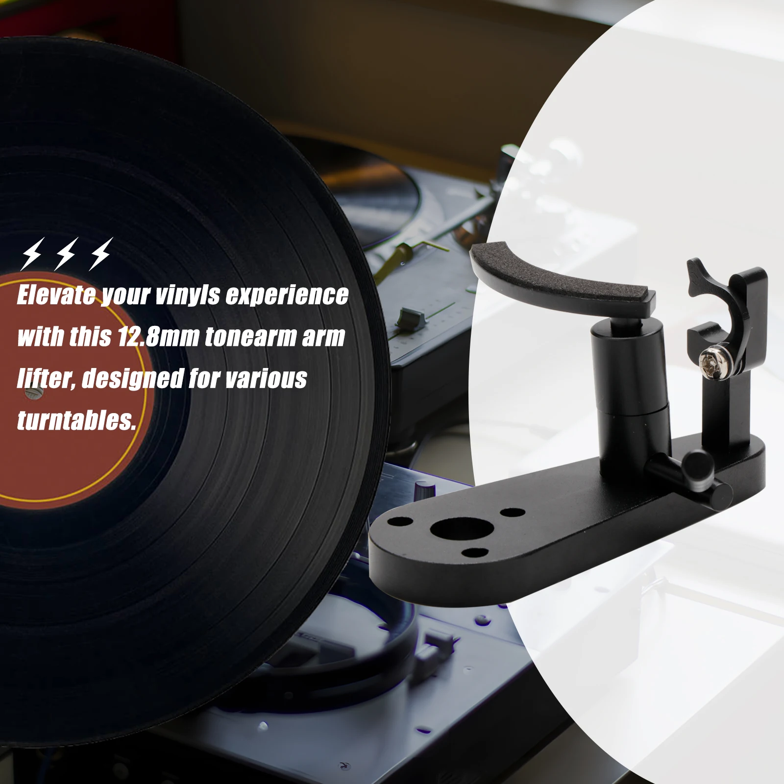 Aluminum Alloy  Tonearm Lifter Professional Automatic Tonearm Lifter Arm Lift For LP Turntable Disc Vinyl Record Player Ruler