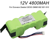 12V 4800mah Ni-MH Rechargeable Battery For ECOVACS DE55 DE5G DM88 DD35 DG710 DG716 902 901 610 Vacuum Cleaner Battery accessory