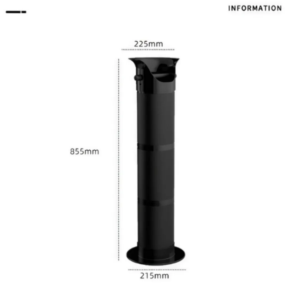 Picture 7: Large Capacity Coffee Knock Box Detachable Vertical Coffee Grounds Bucket Removable Lid Easy To Clean