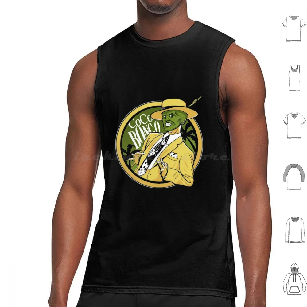 The Mask Movie Jim Carrey Funny Illustration Tank Tops Print Cotton Funny Sovik Goswami Movie Jim Carrey Comedy