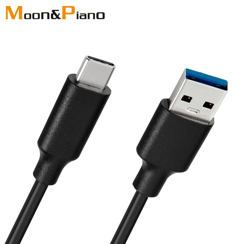 3A Type C Data Cable USB 3.1 Fast Charging USB-C  USB A To C Charger Wire Mobile Phone Black Cord 0.15m 0.2m 0.5m 1m 1.5m 2m 3m