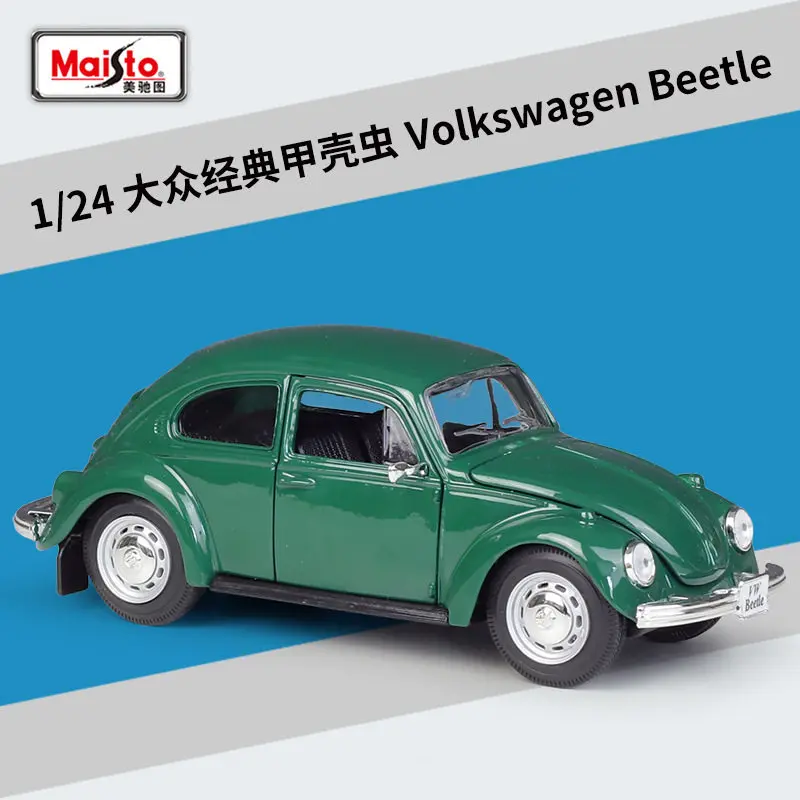 Maisto 1:24 Beetle Alloy Car Diecasts & Toy Vehicles Car Model Miniature Scale Model Car Toy For Children