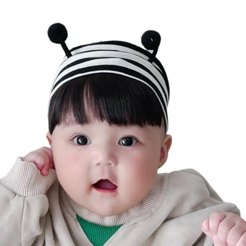 

J2HF Baby Headband with Synthetic Fiber Bangs, Hairband Hairpiece Headdress for Parties and Photoshoots Props