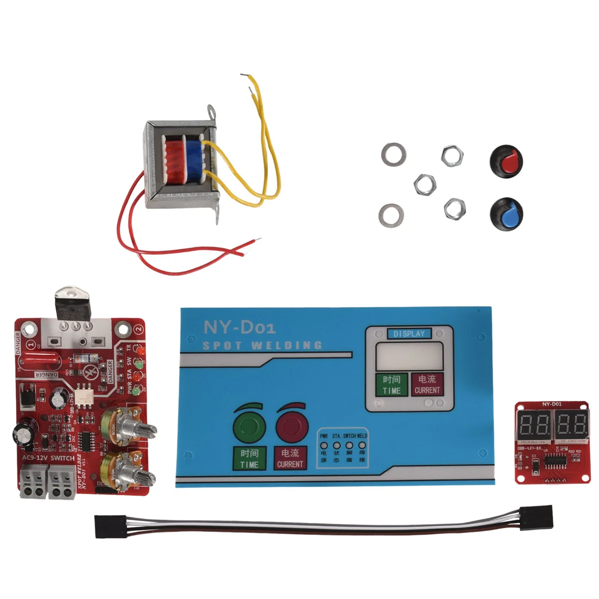 ABIS-Spot Welding Machine 9V 40A Current Adjustable DIY Controller Panel Time and Current Control Function 220V