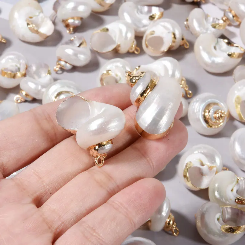 Natural Seashell Conch Pendants for DIY Jewellery Making