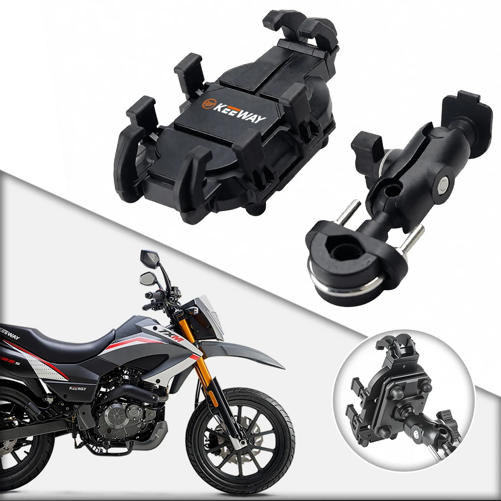 Riding Motorcycle Aluminum Phone Navigation Holder Shock Absorber For Keeway K-Light RKR RKV RKF Hurricane Vieste 300 Cityblade