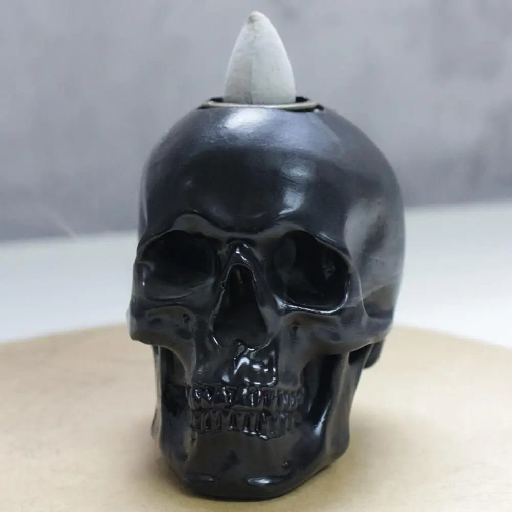 Halloween Themed Jar Halloween Incense Holder Spooky Skull Incense Holder Set for Home Decor Aromatherapy for Halloween