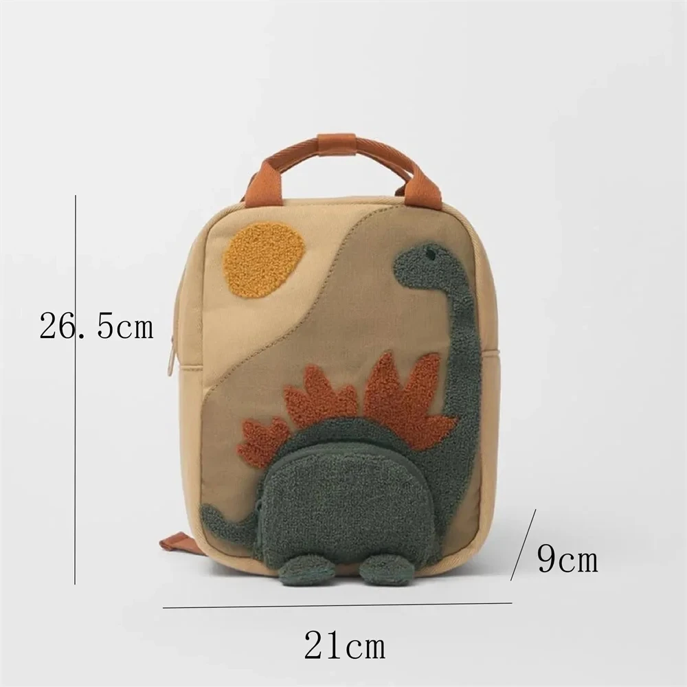 Cartoon Dinosaurier Tasche personal isierte gestickte Name Kinder Kindergarten Schult asche einzigartige Kindertag Geschenk Rucksack mit Namen