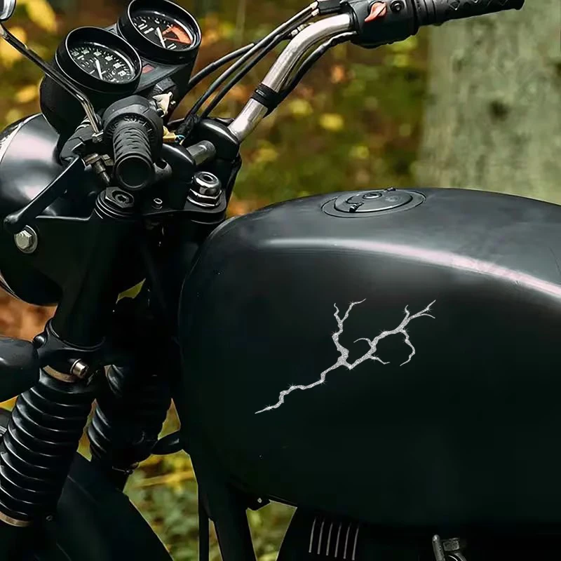 Lightning Motorcycle Car Decal, Shiny Bright Sticker, Suitablefor Motorcycles, Helmets, Car Sticker, Car Window Decoration