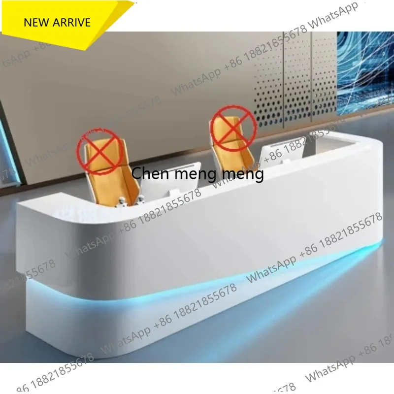 G153 Business Office Reception Desks Pulpit Table Checkstand Storage Reception Desks Beauty Artificial Board Furniture