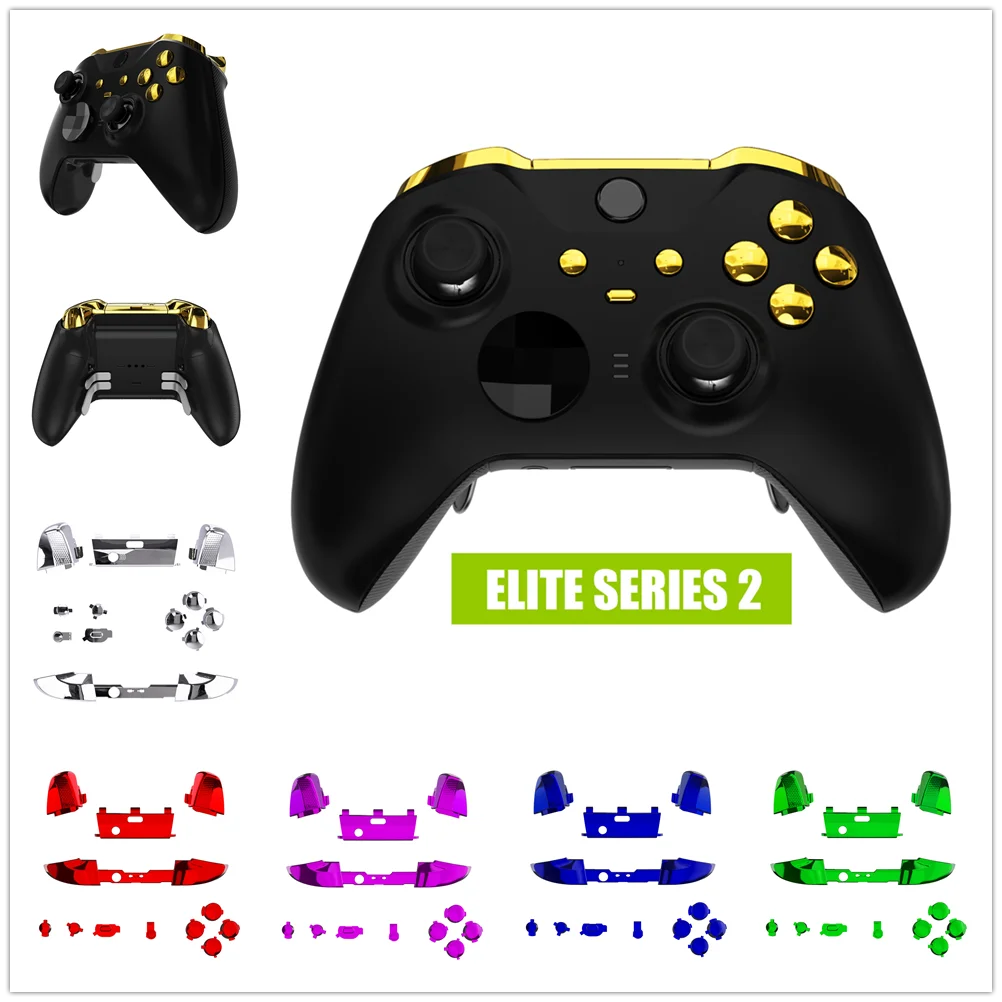 

eXtremeRate Replacement Buttons LB RB LT RT Bumpers Triggers ABXY Start Back for X-box One Elite V2 Controller 1797